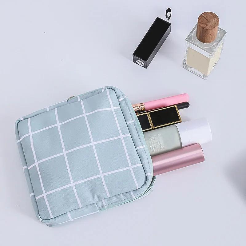 Borsa per Custodia Salvasanitari e Tamponi da Donna Pochette Trucco Carine con Zip Organizer da Donna per Cosmetici, Rossetto, Chiavi, Auricolari, Cavi Dati