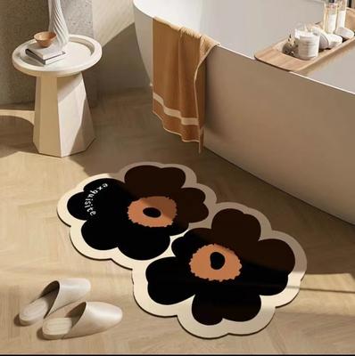Speciální tvar Small Fresh Soft Diatom Mud Rohož Koupelna Koupelna Podložka na nohy Absorpční Protiskluzová rychleschnoucí rohožka
