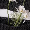 3-Tier Hanging Storage Bag Handwoven Breathable Mesh Cotton Wall Organizer with Hooks for Magazines Remote