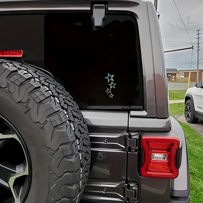 Four-Star Tail Spray Decals And Bumper Creativeandfunny Stickers For Cartoon Fansandloverhigh Quality For Car Trucks Motorcycles