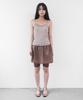 Kasel Volume Mini Sheer Skirt, Wine