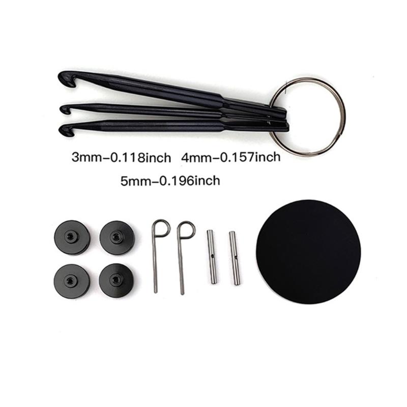 Interchangeable Circular Knitting Needle Set with Case and Accessories From 3.0mm to 6mm Knitting Needle Crochet Hook