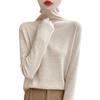 Autumn Women's Stacked Neck Knit Sweater Long Sleeve Women's Solid Color Tops