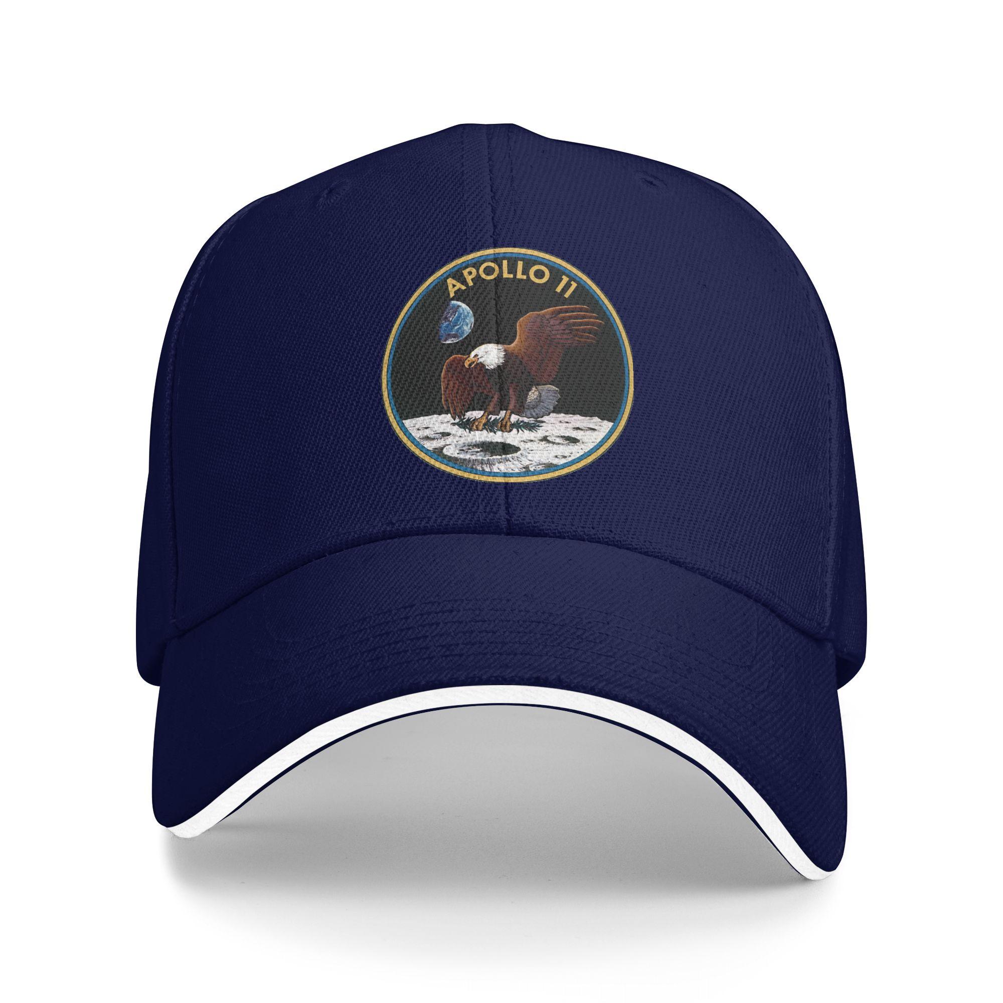 

Apollo 11 Mission Patch Baseball Cap Outdoor Sport Dropshipping Trucker Hat Unisex Men y2k Cool Print Baseball Caps One Size