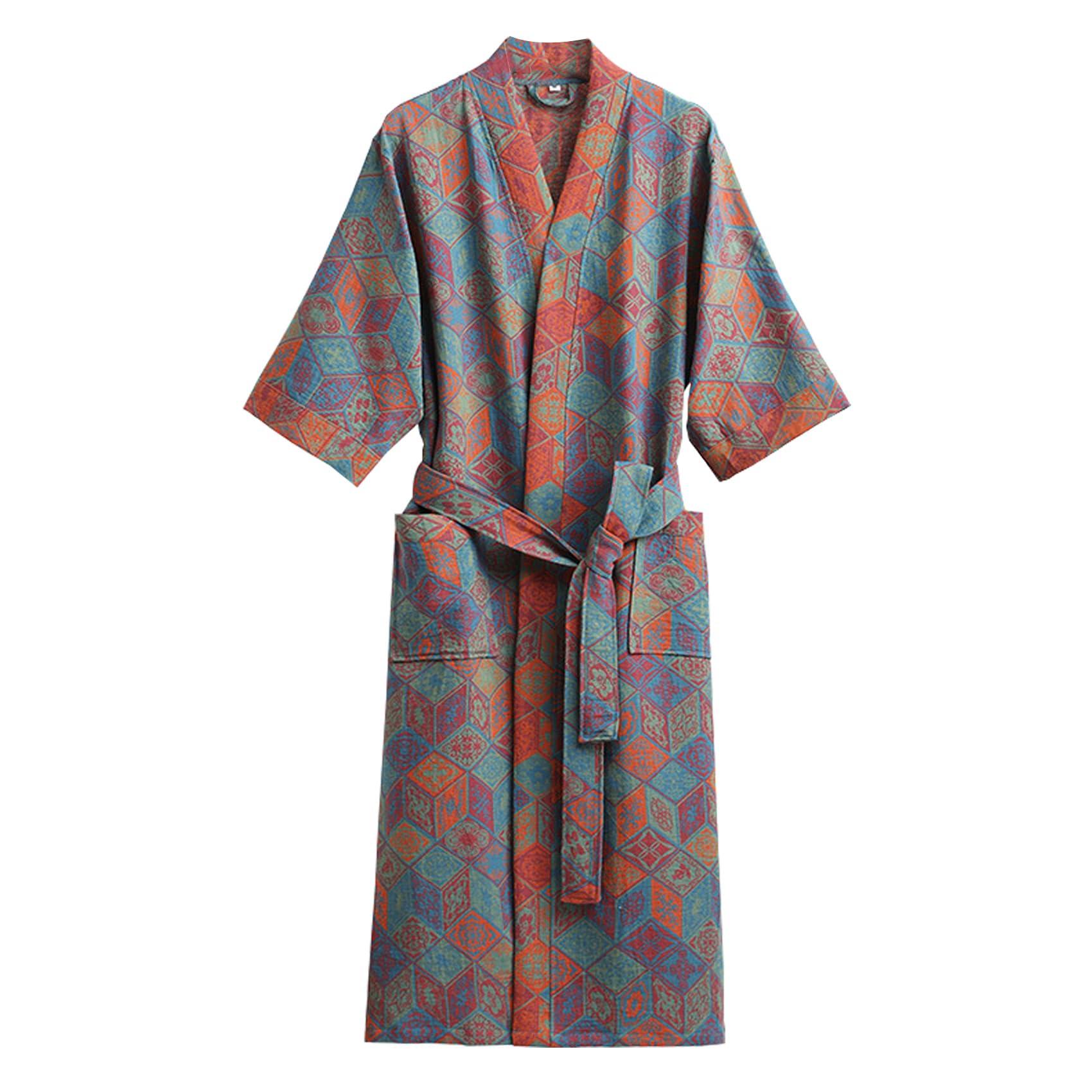 

Двойной оби в японском стиле, длинный, синий [HEWEAYTA] Халат, Марля, Тонкий, - Ночная рубашка, Дзинбэй, В комплекте, Весна, Лето, Осень, Унисекс,