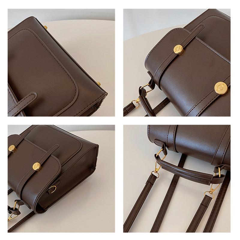 Leisure Vintage Commute Square Backpack Simple Women's Handbag Crossbody Bag Women Gift Single-shoulder Bag