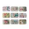 Vintage Flowers Tin Box Sealed Jar Packing Boxes Jewelry Candy Box For Party