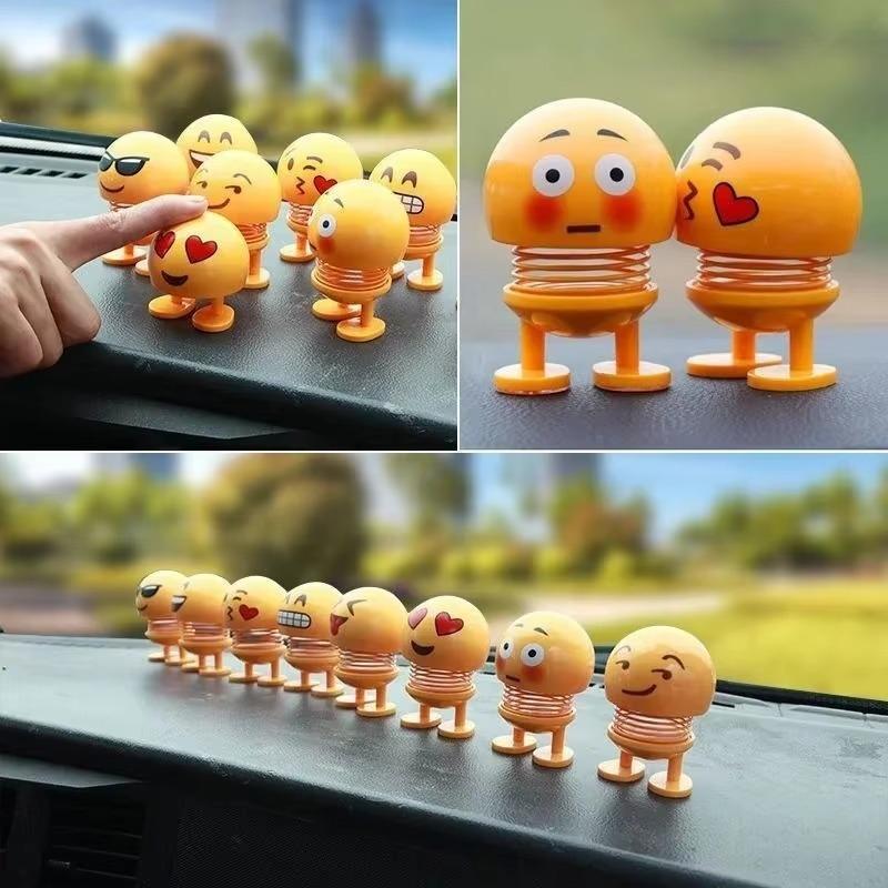 Car interior decoration decoration funny doll shaking head emoticons beautiful Internet red little idea