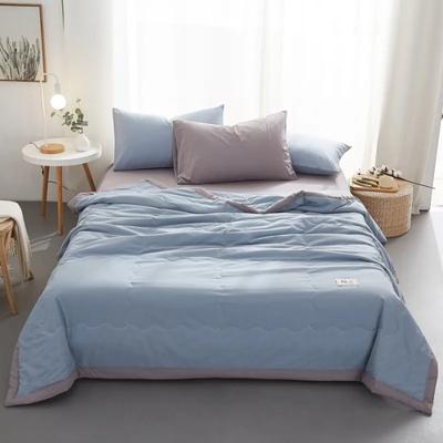 New Solid Color Cotton Summer Quilt Soft and Comfortable Adult Air Conditioner Student Dormitory Single Thin Quilt