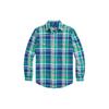 Polo SS24 Kariertes Hemd mit Spitzkragen, einreihig, Langarm, Herrenhemden, Mehrfarbig, MNPOWOV16823328-999