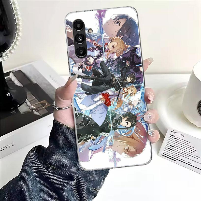 Anime Sword Art Online SAO Phone Case For Samsung Galaxy A13 A14 A15 A16 A17 A53 A54 A55 A56 A57 A33 A34 A35 A36 A37 A23 A24 A25