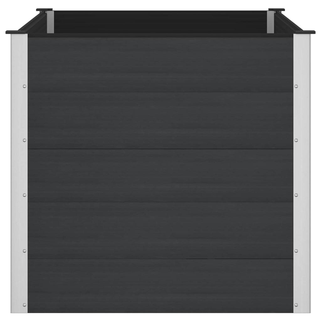 Raised Garden Bed Black 150 X 100 X 91 Cm