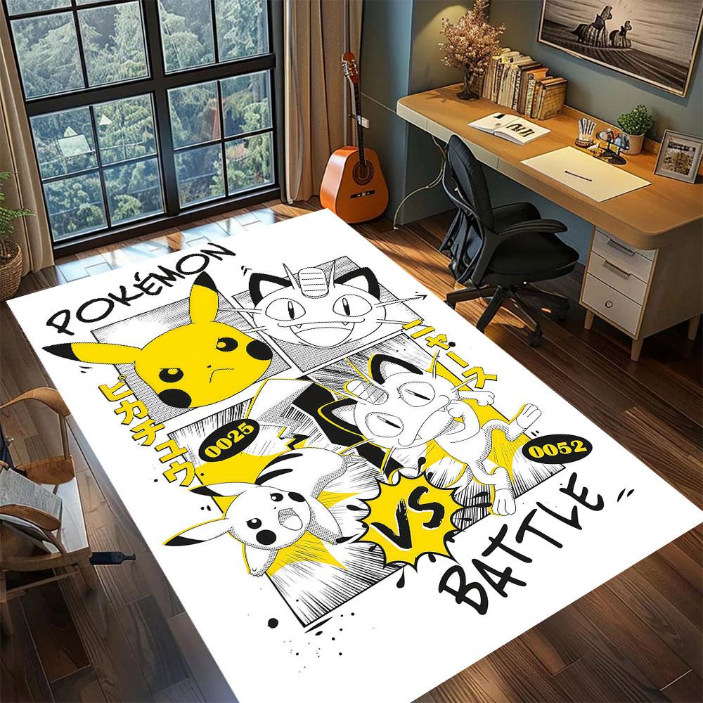 PokeMon anime character Carpet for Living Room Bedroom Home Decor Cool Movie Mat Play Floor Mat