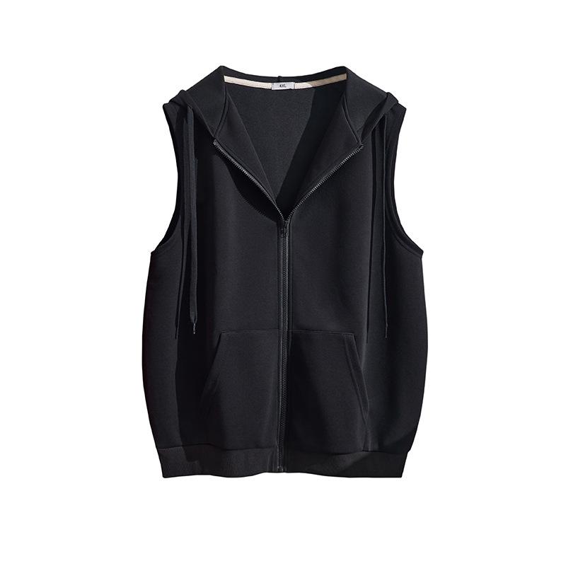 Autumn New Plus Size Hooded Korean Style Slimming Loose Casual Vest Jacket S5660