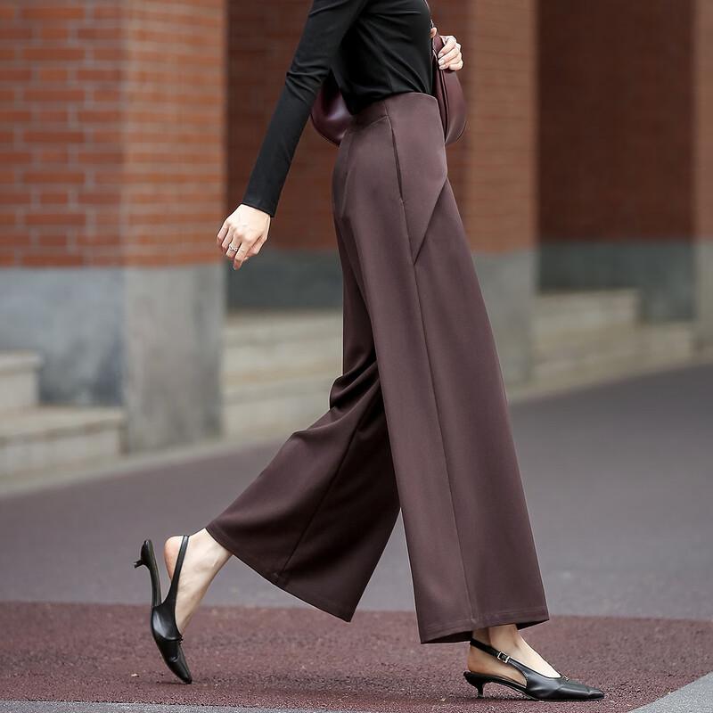 Demana Pleated Wide-Leg Casual Pants