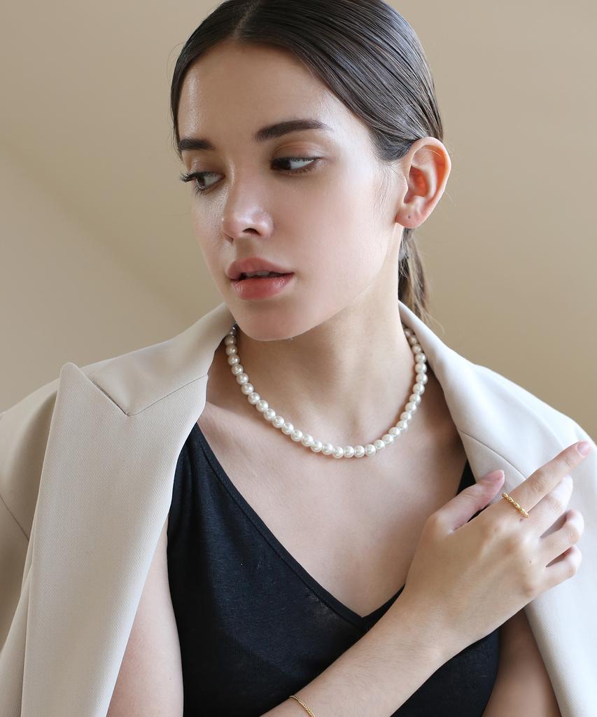 Lazydawn Large Pearl Necklace N023
