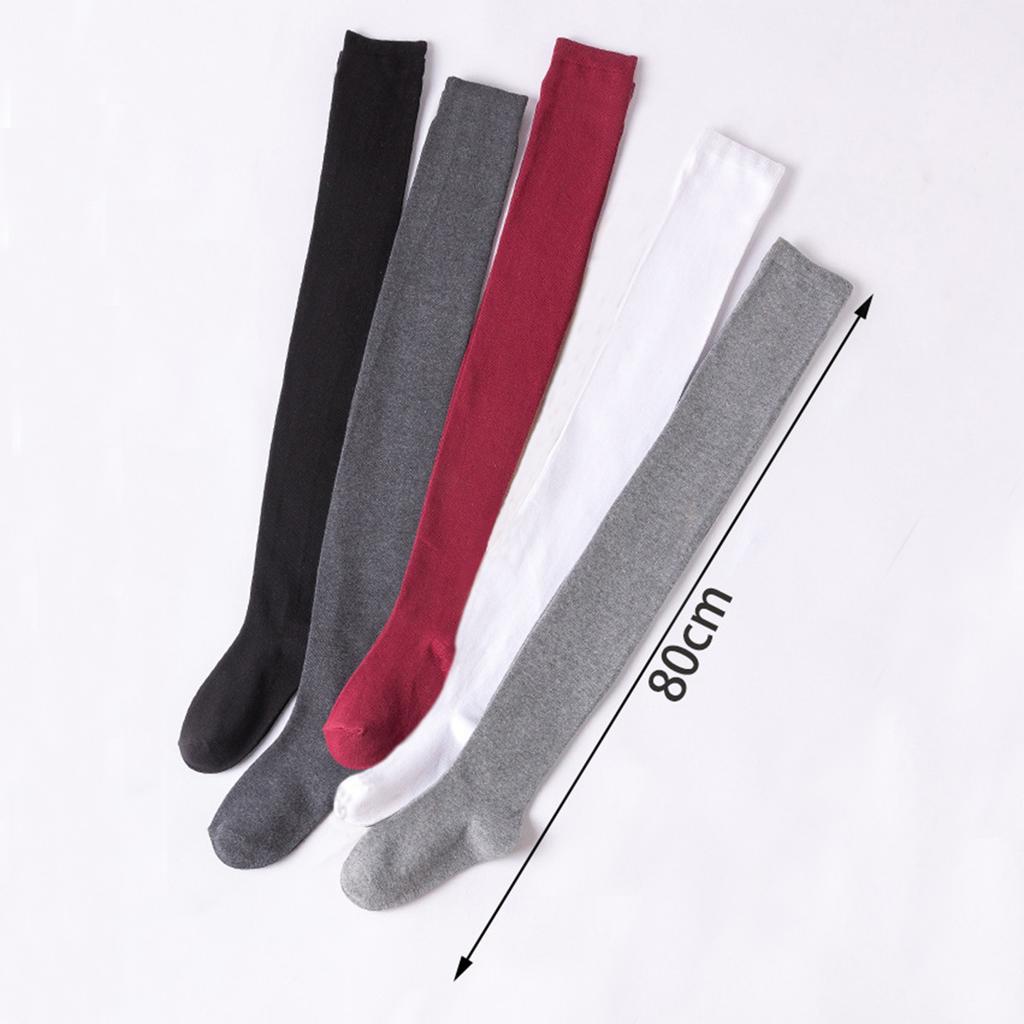 Women's Sexy Soild Color Long Stockings Women over Knee Thigh High over the Knee Stockings Lolita Ladies Warm Knee Socks