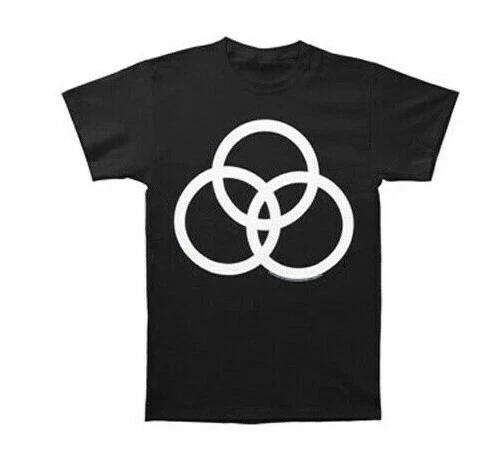 

Led Zeppelin JON BONHAM THREE CIRCLES LOGO 100% Cotton T-shirt Mens Tees Top NEW& Official RARE! 5XL різнокольоровий