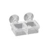 Reptiles Suction Cup Feeders,Coloretto Feeding Food Bowl,Clear Anti Escape Worms Live Fodders Container for Lizards Dagron
