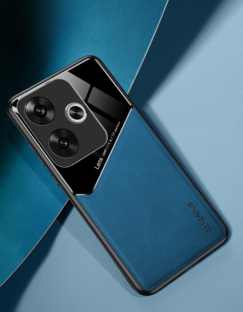 For Xiaomi POCO F6 Pro Case Luxury Soft Leather Texture Magnetic Protective Back Cover Case For Xiaomi POCO F6 F6Pro Phone Shell