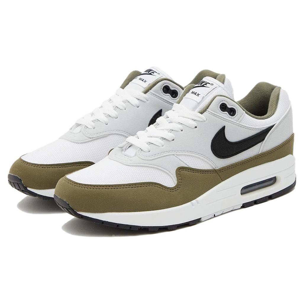 Nové Nike Air Max 1 Bílá Černá Středně olivová