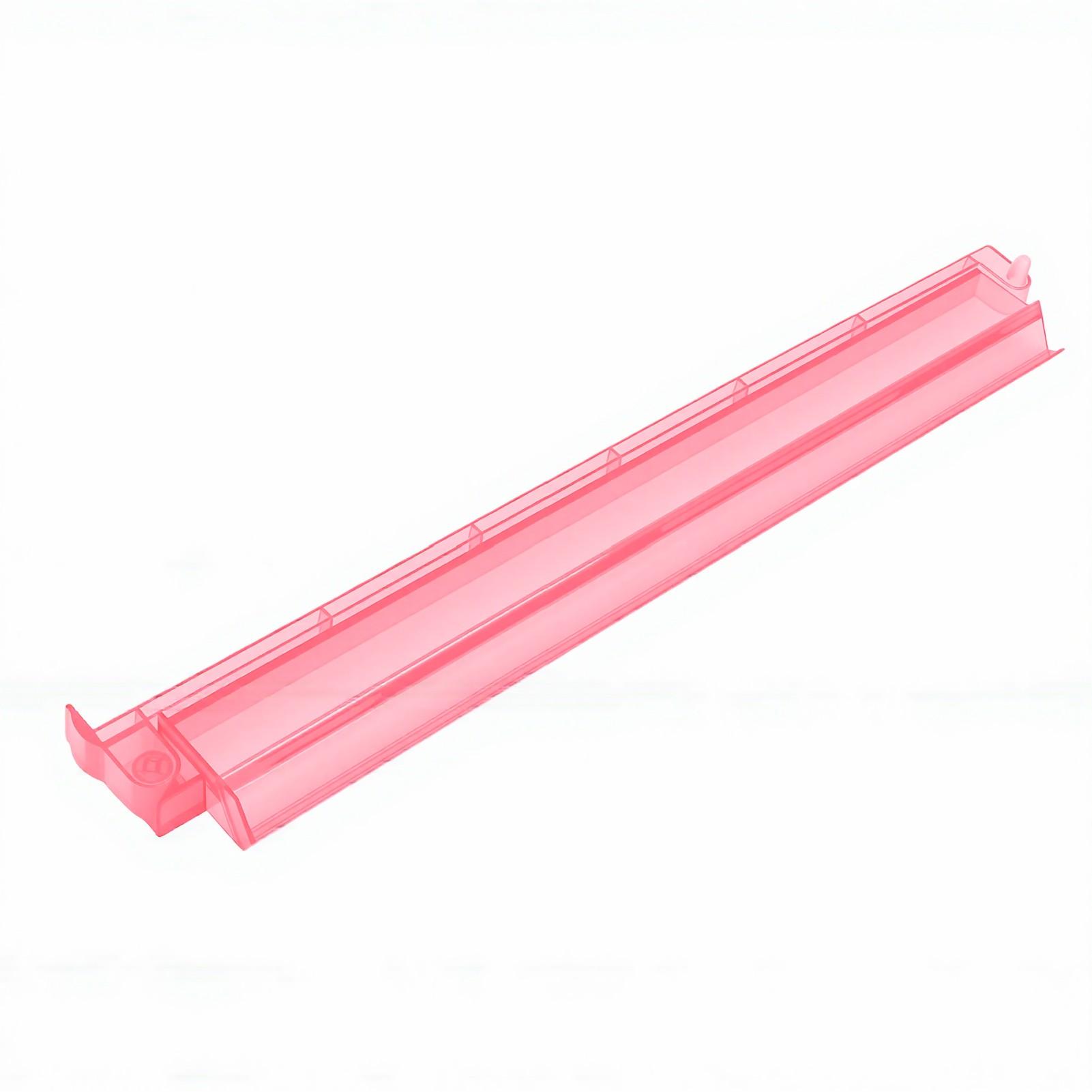 18inch Mahjong Rack Transparent Mahjong Tile Holder with Pusher Mahjong Stand for Family Club Transparent Pink