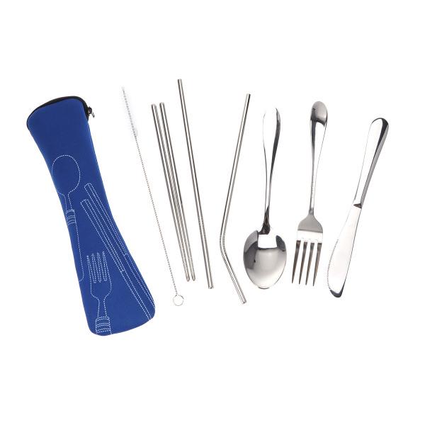 Buy 7pcs Tableware Convenient Stainless Steel Portable Eatting Tool ...