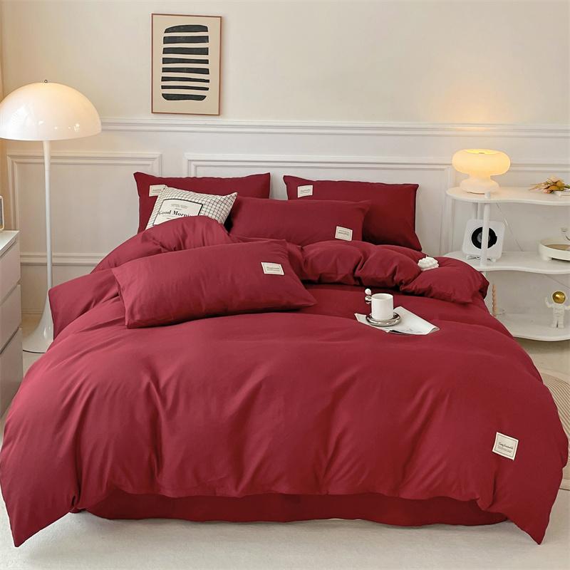 Solid Color Duvet Cover Polyester Quilt Cover 150x200 Comforter Cover Girls Boys Room Bedding funda nordica (No Pillowcase)