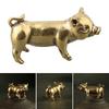 Metal Brass Pig Pendant Ornament with Chinese For Zodiac Theme Pure Copper Crafted for Artistic and Cultural Home Display