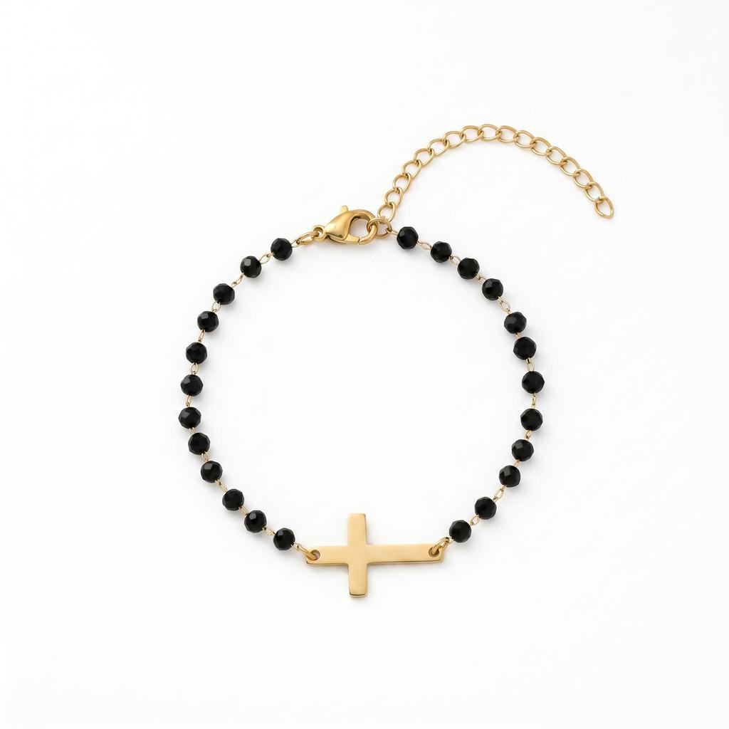 Men's and Women's Fashion Versatile Personalized Cross Pendant Bracelet