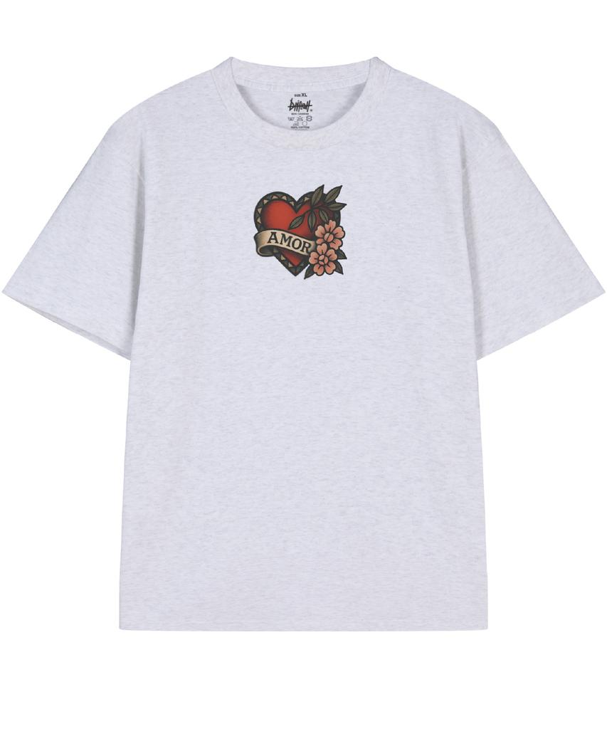DRIFTOUT Amor & Thorns Heart Short Sleeve T-Shirt (3 Colors)