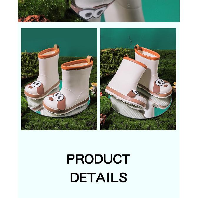 Children's Rain Boots Boys Girls New Kindergarten Baby Water Shoes Waterproof Non-Slip Outdoor Wear Toddler Rain Boots