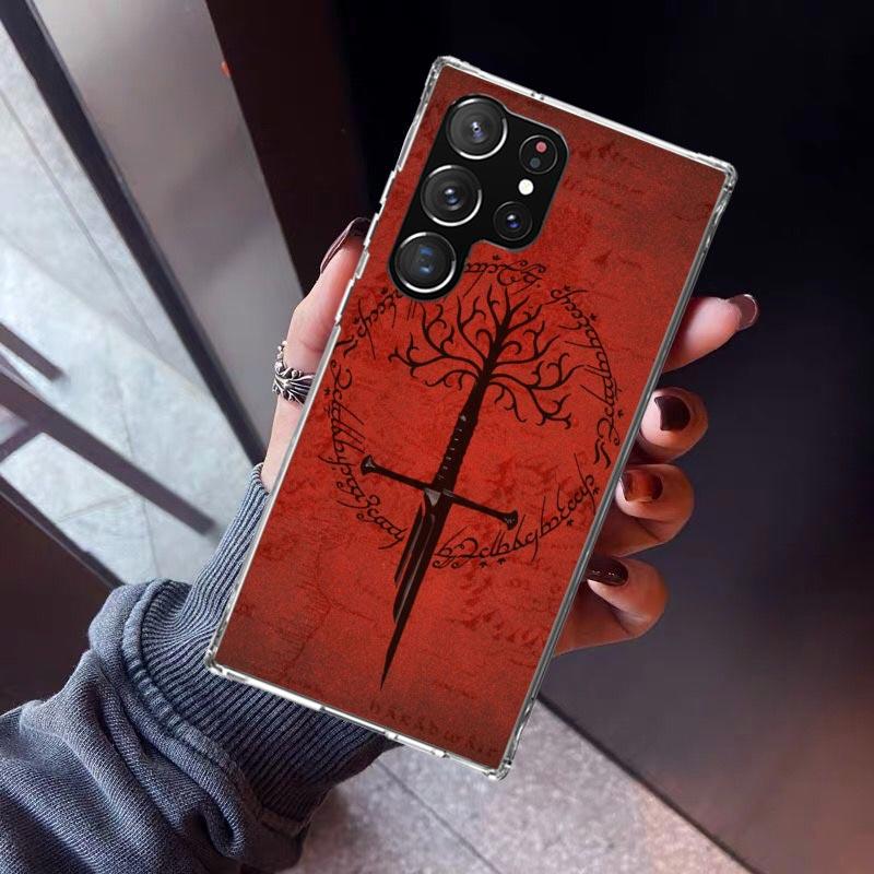 The L-Lord of The R-Rings Phone Case For Samsung Galaxy S23 S24 S25 Edge S26 Ultra S22 + S21 Plus S20 FE Cover Silicone Print Sh