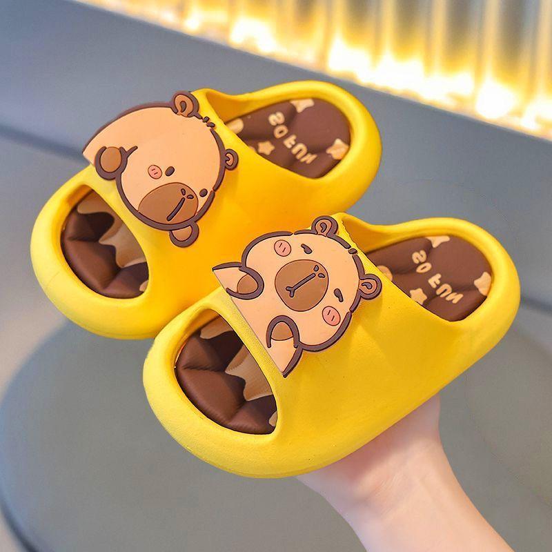 Kids Flip Flops With Perforated Ventilation And Nonslip Sole For Home Bathroom Use