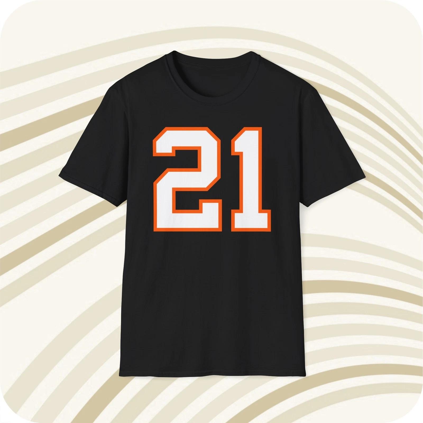 

James Brooks #21 Cincinnati Bengals NFL Jersey T shirt - Front & Back Print S