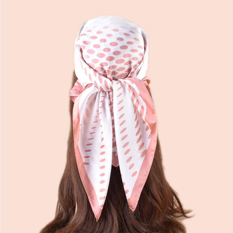 High Quality Silk Square Scarf Women Satin Bandana Print Scarves Head Band Fashion Lady Hair Shawl Wrap Female Neckerchief Hijab