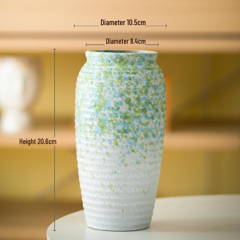 Nordic Ceramic Vase for Living Room Flower Arrangement - Light Luxury Home Decoration and Hydroponic Flower Container.