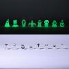 In the Dark Resin Ornament Set, Miniature Decoration for Halloween, Cute Desktop Figurine
