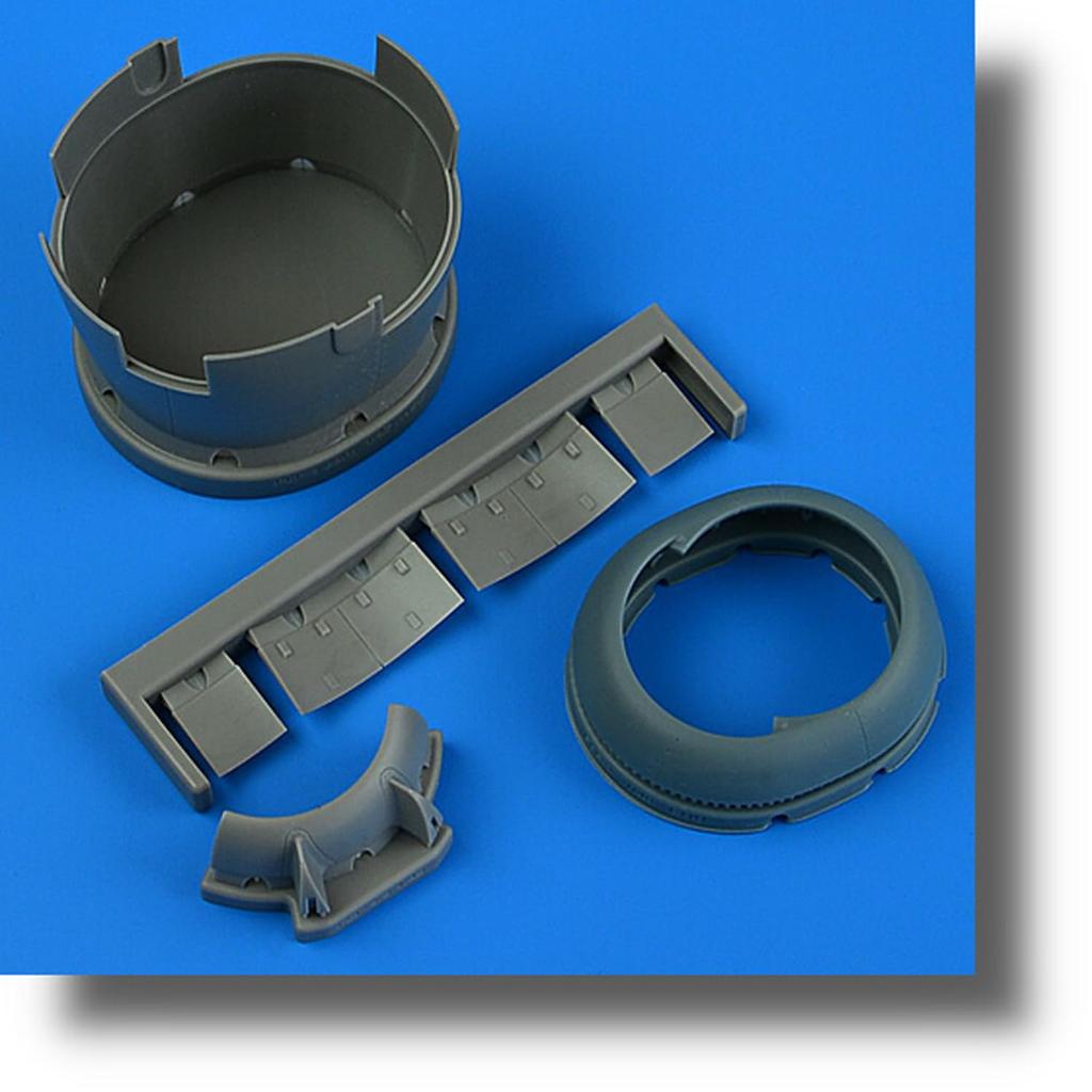 Quickboost Grumman Hellcat Early Model Cowling Cooling Flaps Eduard Plastic Model Parts QIC49194 1/48 F6F-3 & (Closed) (For Models) (Aircraft)
