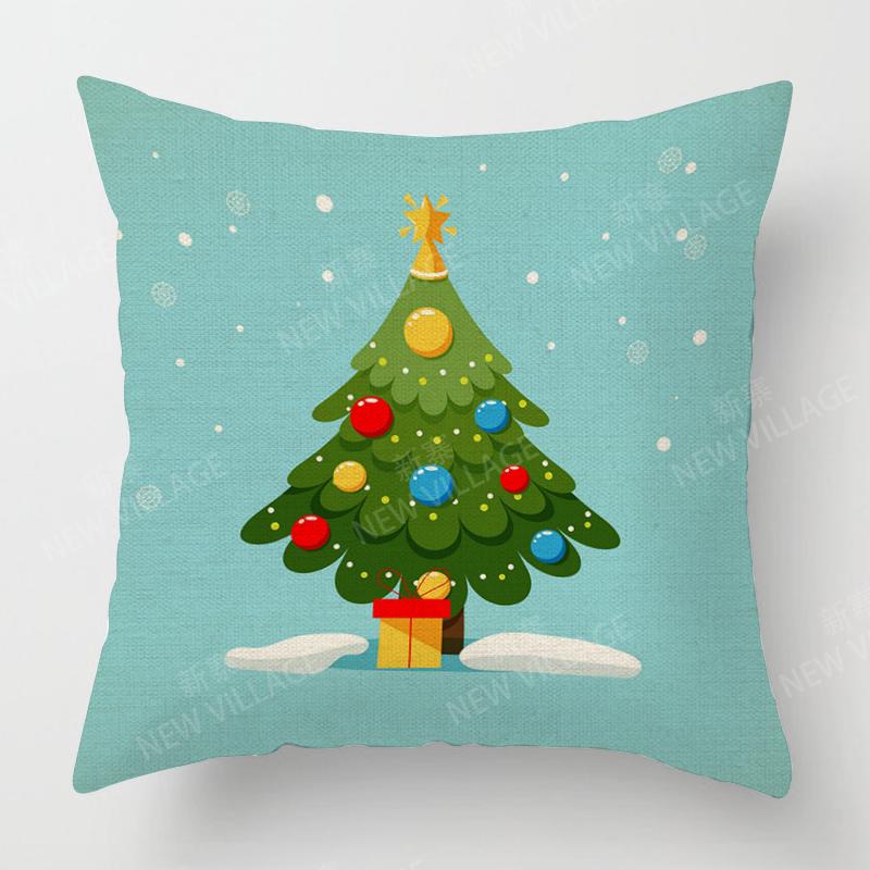 Decorative Cushion Home Living Room Decor Throw Pillow Cover xcm xcm xcm xcm plant winter Merry Christmas