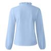 2026 European American Spring/Summer New Style Women's Long Sleeve Ruffle Shirt