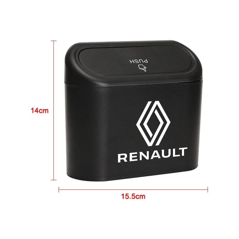 1Pcs Car Interior Storage Case Trash Bin for Renault Megane 2 3 4 Twingo Clio Talisman Captur Trafic Scenic 2 Duster Logan Kwid T444