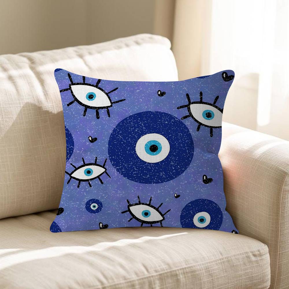 Funny Lucky Evil Eye Personalized Picture Text Home Decorative Pillows Household Gifts 45x45cm