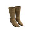 2025 Herbst und Winter neue Zwei-Wege-Damenstiefel Western-Cowboystiefel dicker Absatz Wildleder spitze Stiefel Damen Gürtelschnalle Schaft