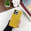 Simple Leather Pattern Apple 16 Anti-fall Phone Case IPhone15/14promax High-end Liquid Skin Soft Shell 13