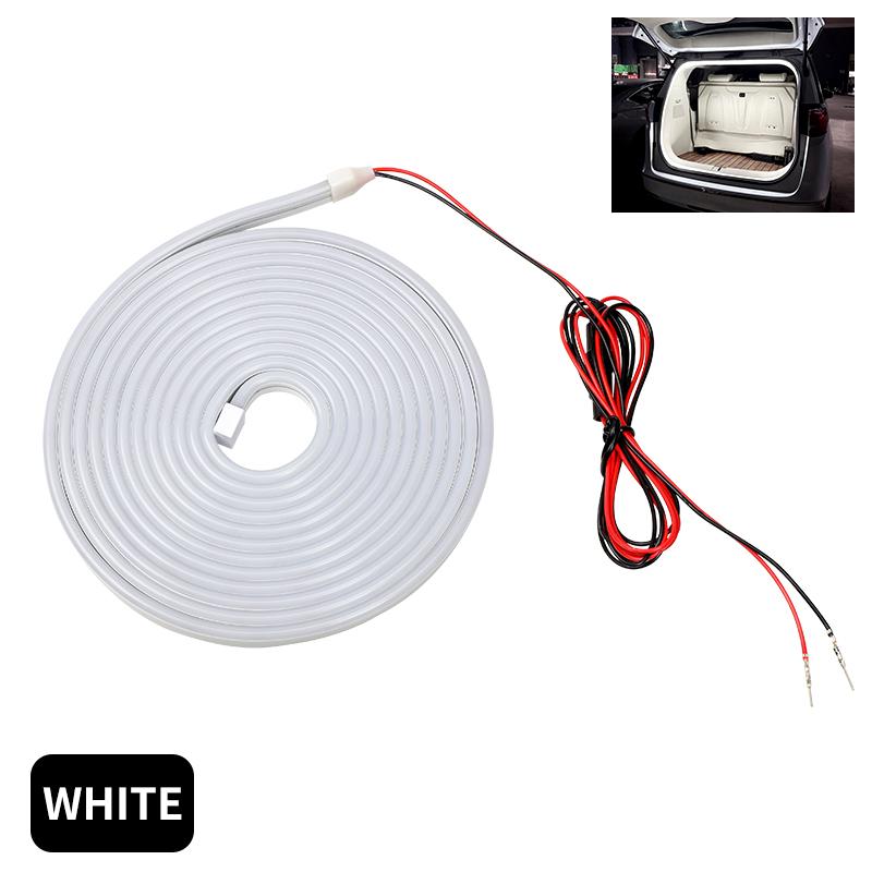 DIY Flexible LED Ambient Light Strip 2/4M Trunk Frunk Ambient Light Car Interior Decoration Reading Lamp Auto Sensor Light