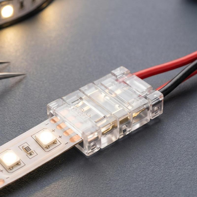 1/50pcs LED Strip Connector 8/10mm 2P SMD/COB LED Strips Terminals To Wire Connection Solderless Extension for Strip Lights