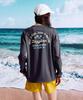 Leijibi [Set] Airfresh String Long Sleeve Rash Guard + Swim Shorts Set M Dark Grey