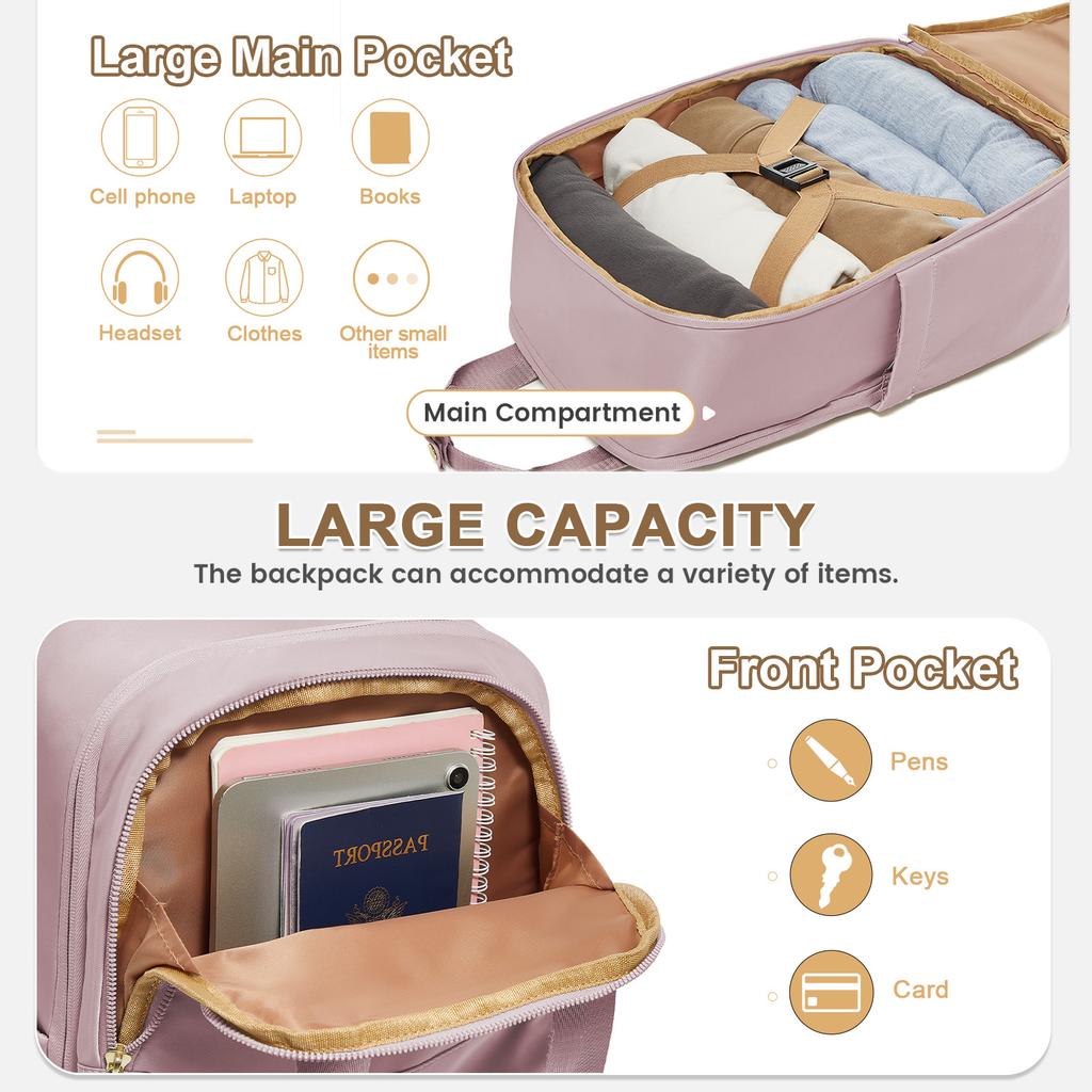 Rucksack Damen Ryanair Handgepäck 40x20x25, College Schulrucksack Mädchen, Damen Laptop Rucksack, Modische Designer Rucksäcke