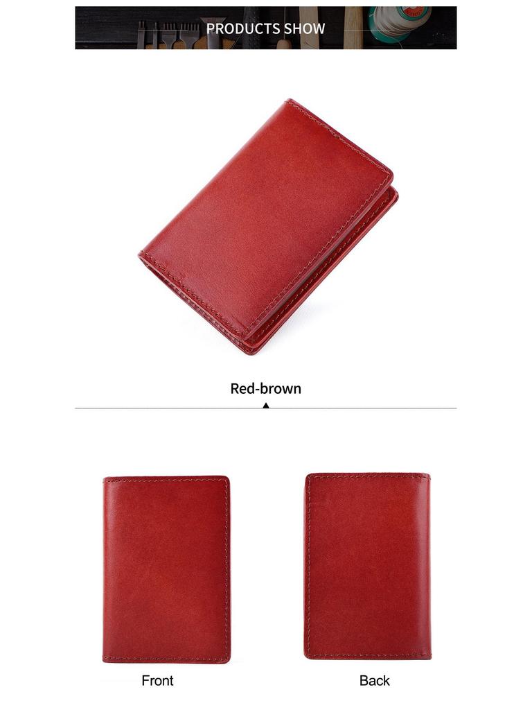 Unisex držák na řidičský průkaz z vícebarevné kůže s přihrádkami na karty